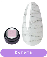 Гель-паутинка TUFI profi Харли Квинн Отражающий Серебряный